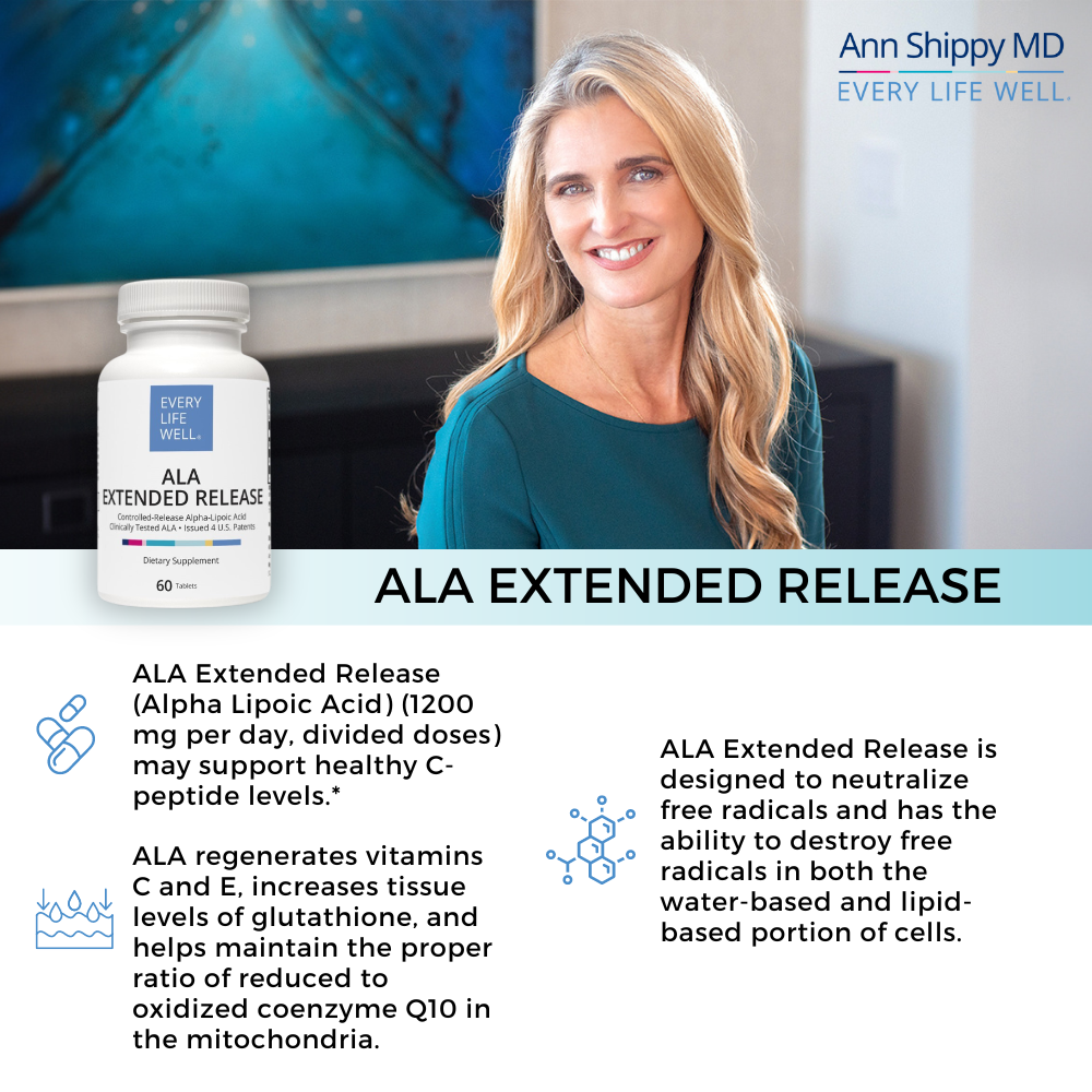 ALA - Extended-Release Alpha Lipoic Acid - Whole-Body Antioxidant ALA - Extended-Release Alpha Lipoic Acid - Whole-Body Antioxidant