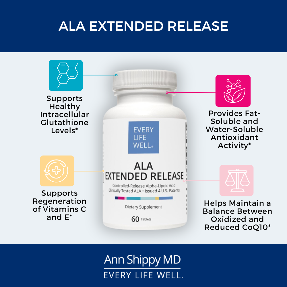ALA - Extended-Release Alpha Lipoic Acid - Whole-Body Antioxidant ALA - Extended-Release Alpha Lipoic Acid - Whole-Body Antioxidant