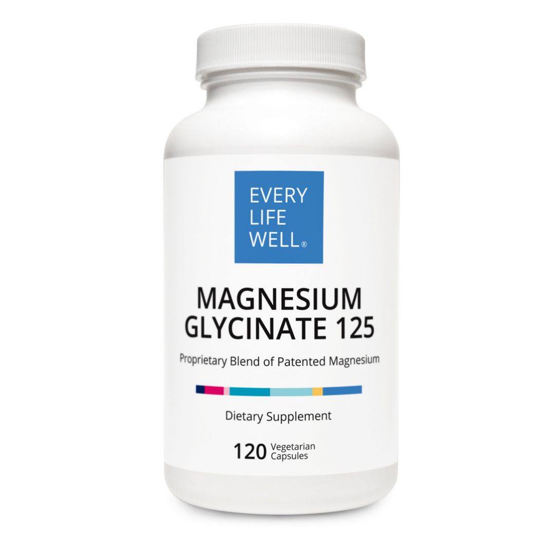 Magnesium Glycinate Supplement - 120 Capsules - 250mg