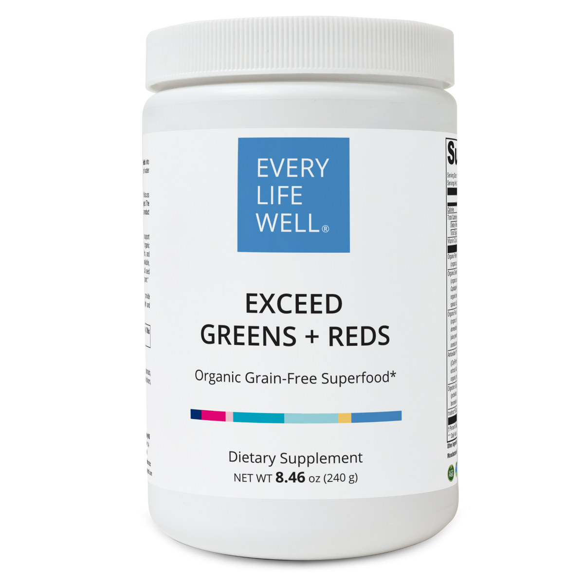 Exceed Greens + Reds Organic Grain-Free Superfood Powder