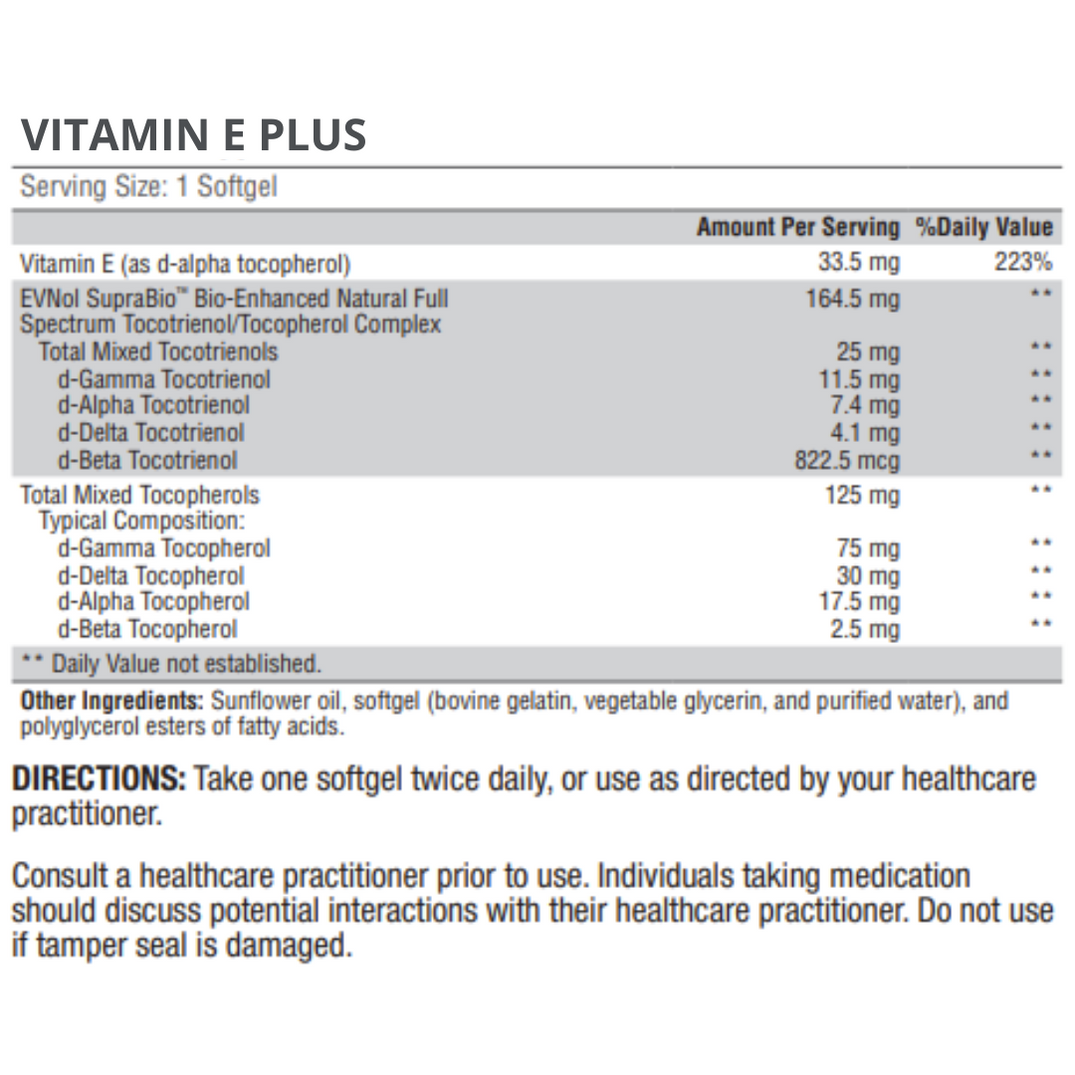 Vitamin E Plus - superior absorption